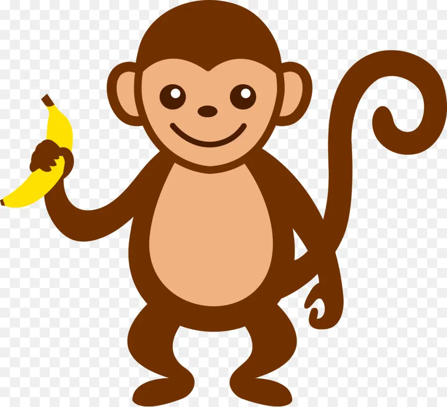 Macaco，Banana PNG