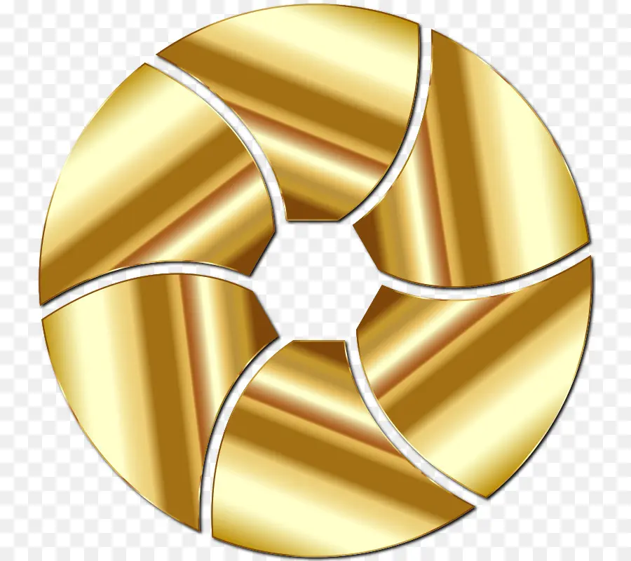 Círculo Dourado，Brilhante PNG