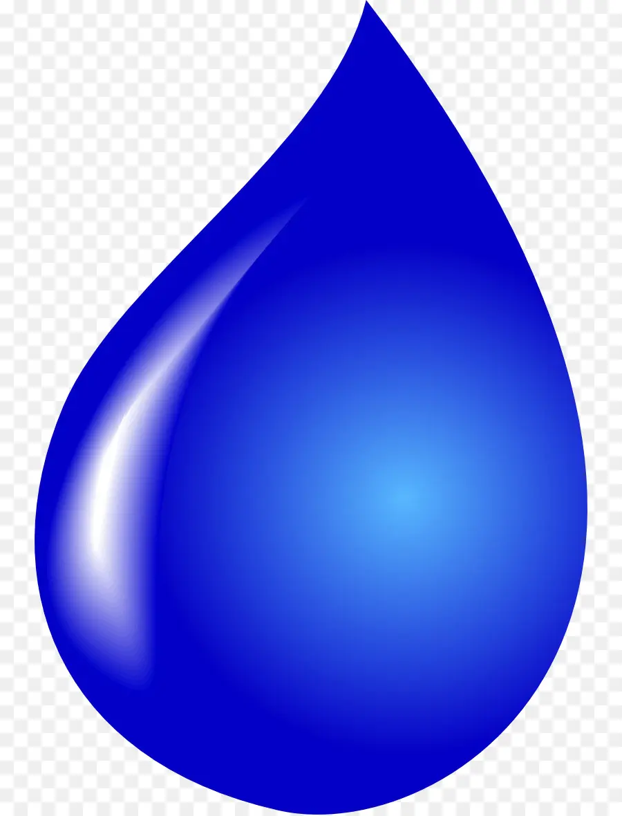 Gota De água Azul，Líquido PNG