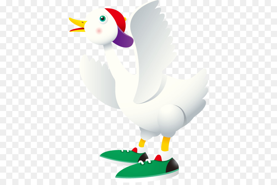 Pato Com Sapatos，Pássaro PNG