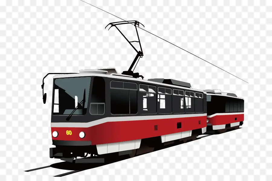 Bonde Vermelho，Transporte Público PNG