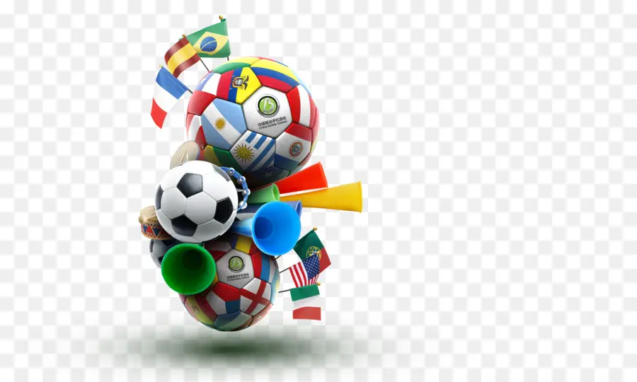 Bolas E Bandeiras De Futebol，Futebol PNG