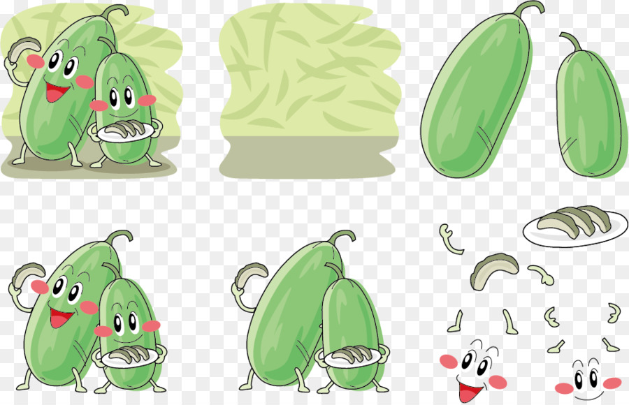 Pepinos De Desenho Animado，Vegetais PNG