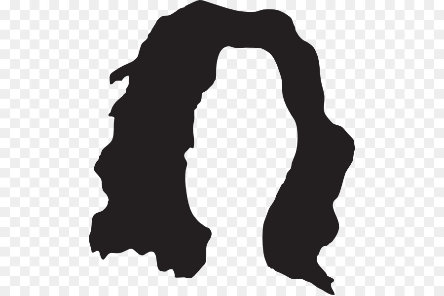 Silhueta De Cabelo Roxo，Cabelo PNG