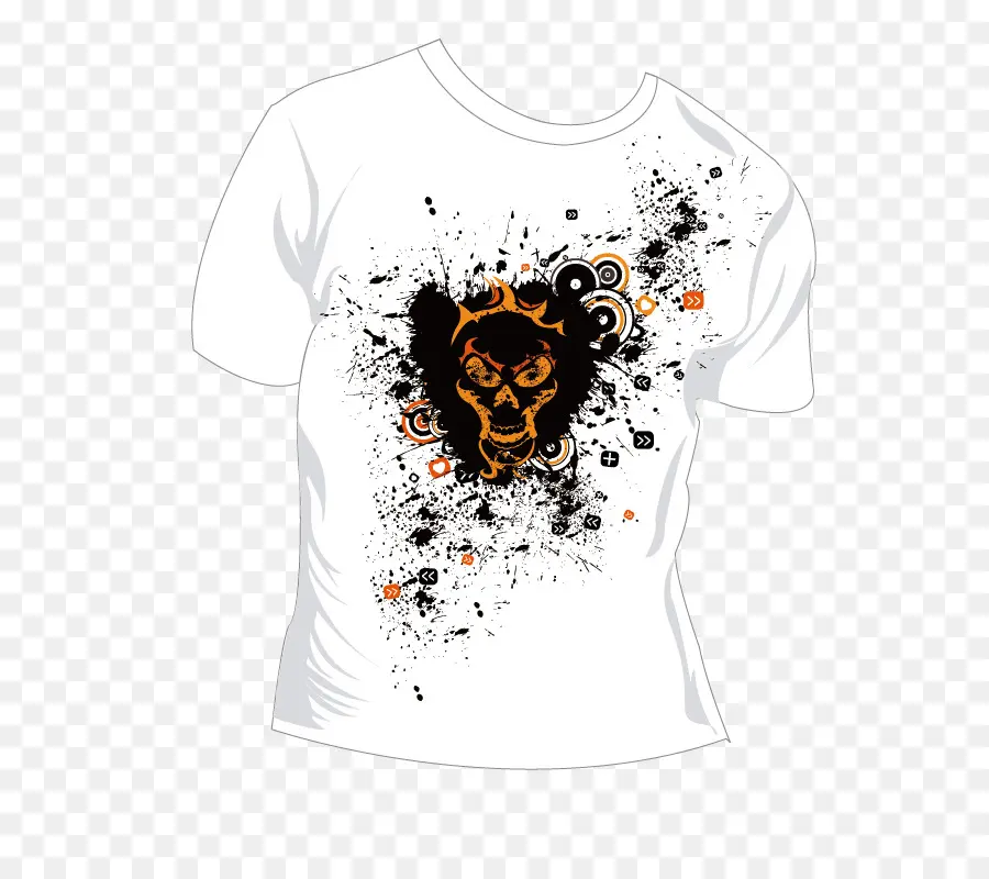 Camiseta Caveira，Crânio PNG