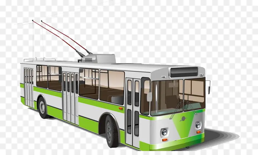 Trólebus，Transporte Público PNG