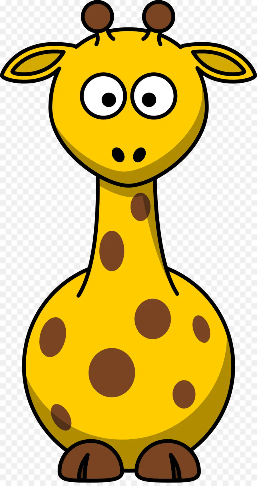 Girafa De Desenho Animado，Pontos PNG