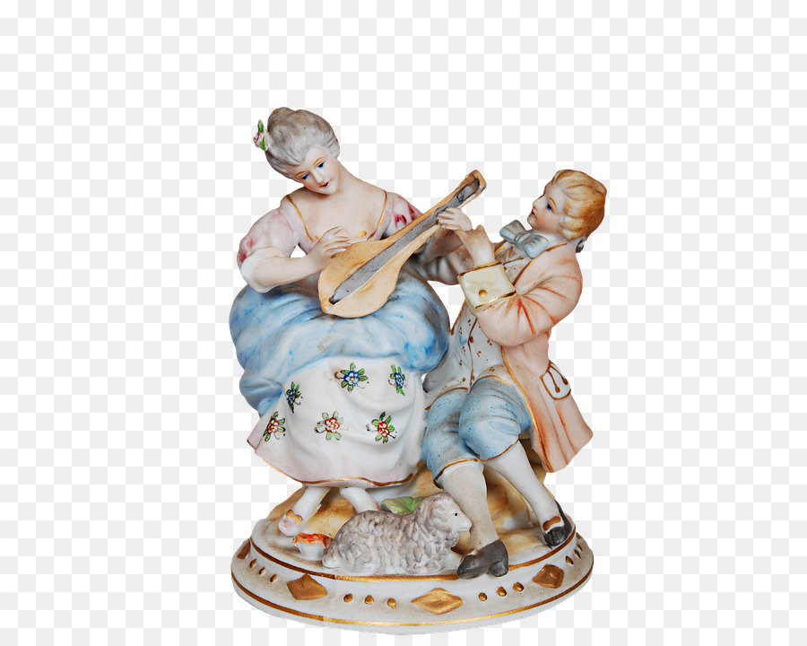 Estatueta De Porcelana，Casal PNG