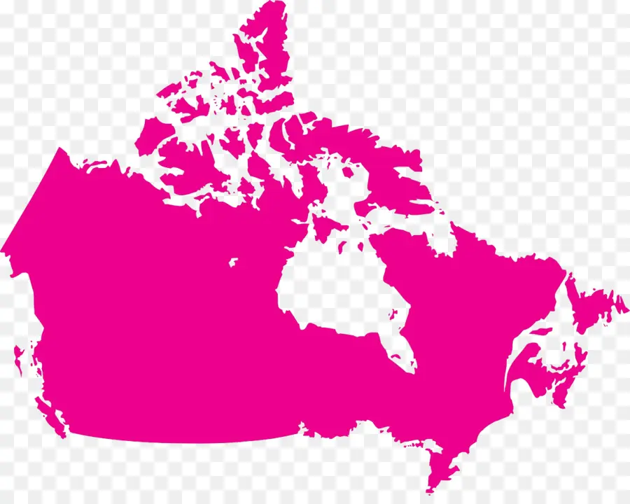 Canadá，Vetor Mapa PNG