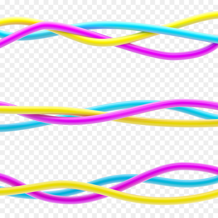 Linhas Coloridas，Ondas PNG