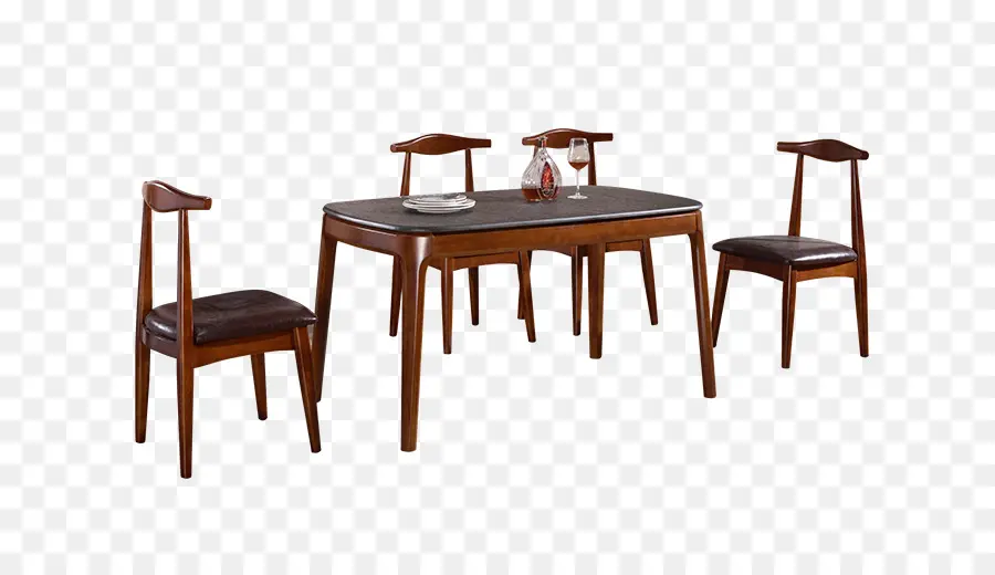 Conjunto De Mesa De Jantar，Cadeiras PNG