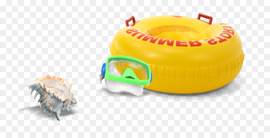 Tubo Inflável Amarelo，Snorkel PNG