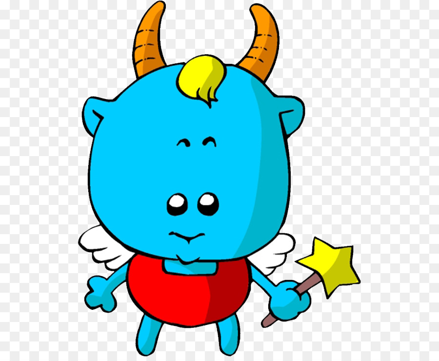 Personagem De Desenho Animado Azul，Bonitinho PNG