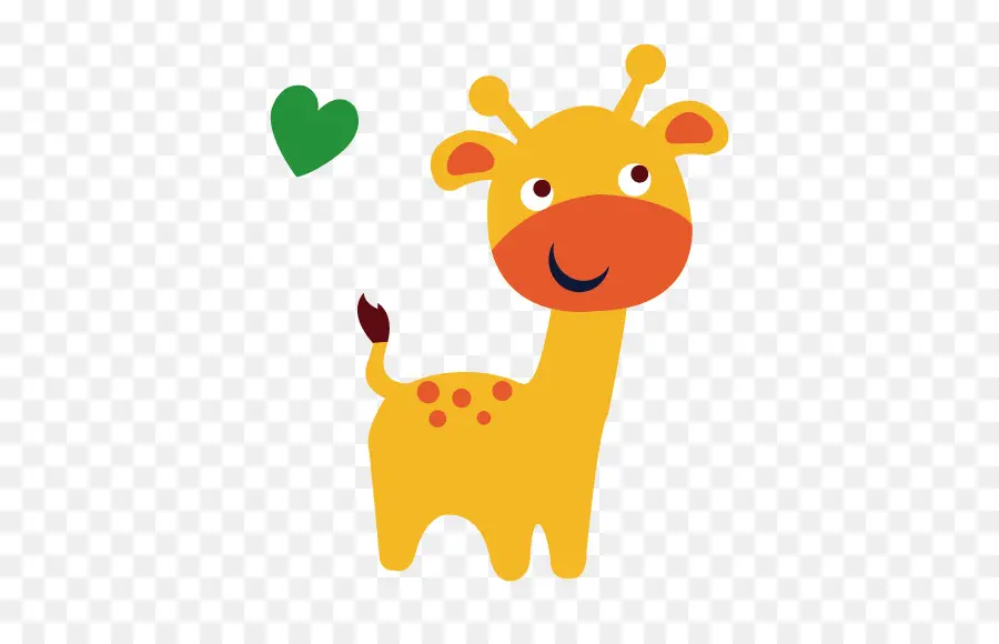 Girafa Fofa，Desenho Animado PNG