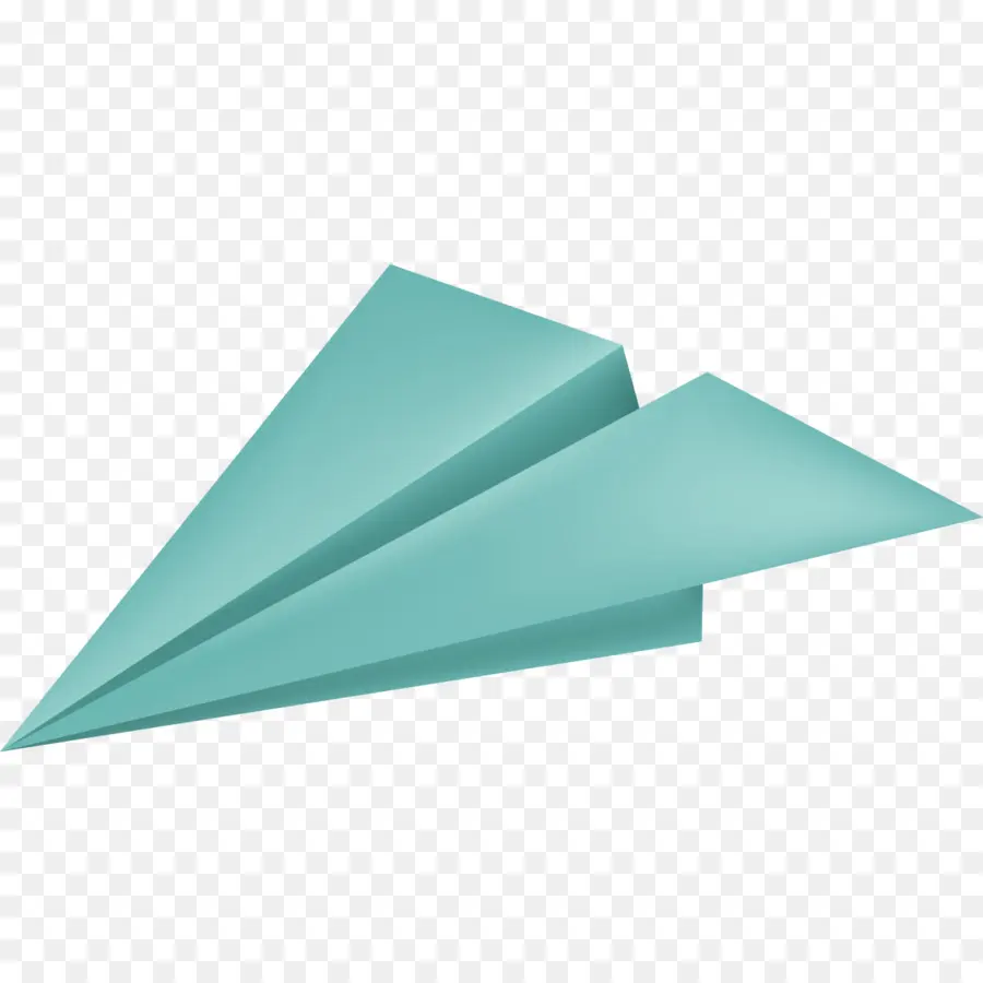 Avião De Papel，Azul PNG