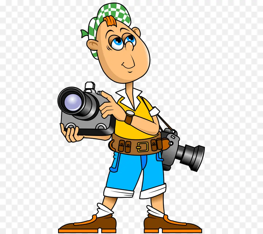 Fotógrafo，Cartoon PNG