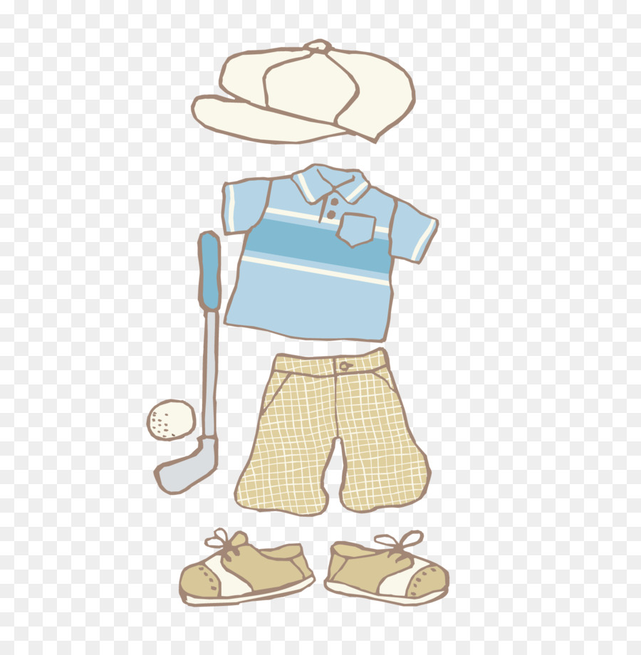 Roupa De Golfe，Roupas PNG