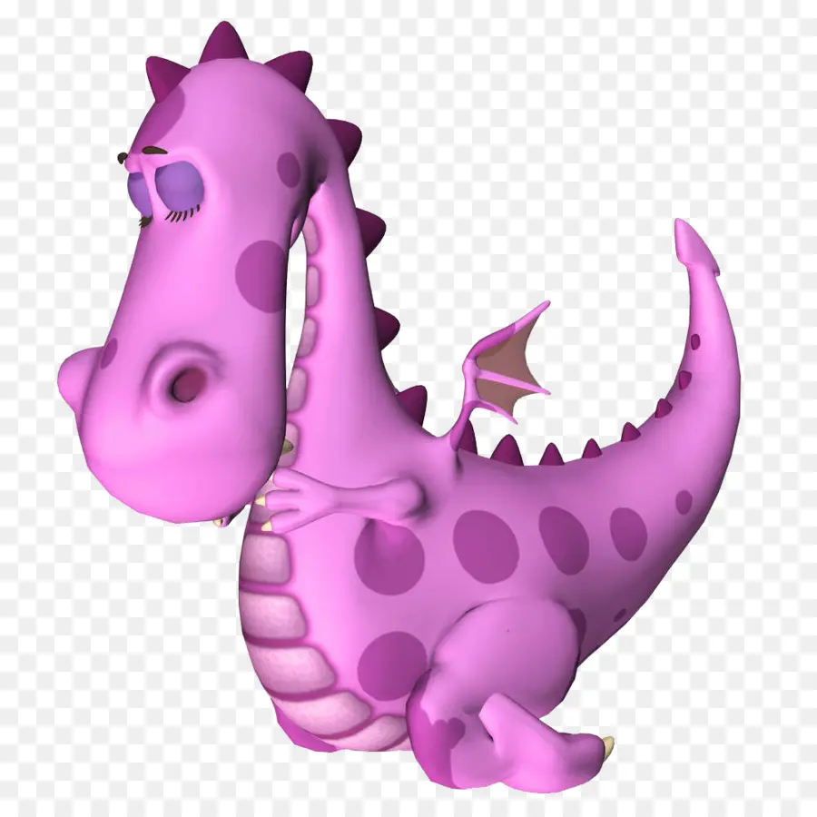 Dragão Roxo，Desenho Animado PNG