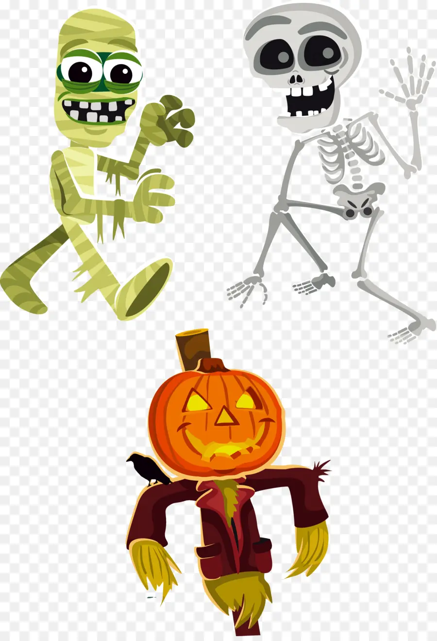 Personagens De Halloween，Múmia PNG