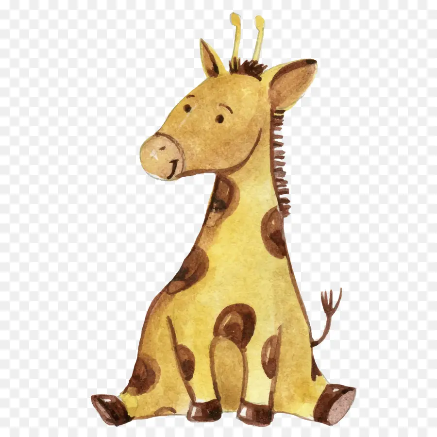 Girafa Fofa，Desenho Animado PNG