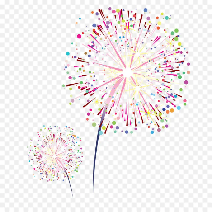 Fogos De Artifício，Design Gráfico PNG