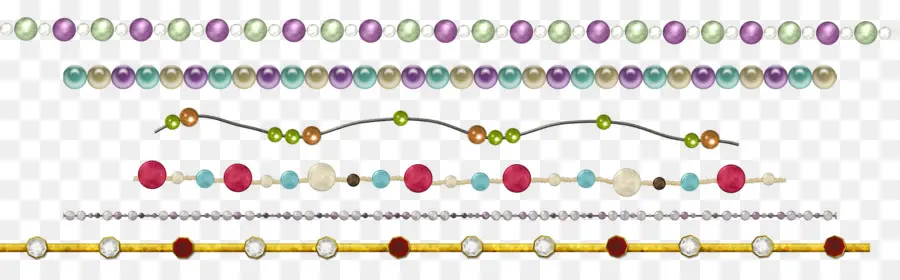 Contas Coloridas，Joia PNG