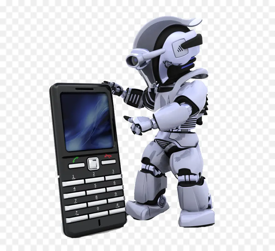 Robô Com Telefone，Dispositivo PNG