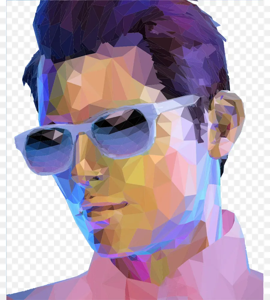Retrato，Low Poly PNG