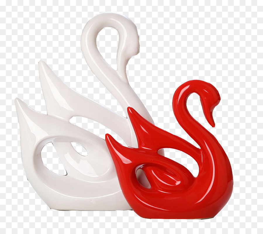 Estatuetas De Cisne，Cisne Vermelho PNG