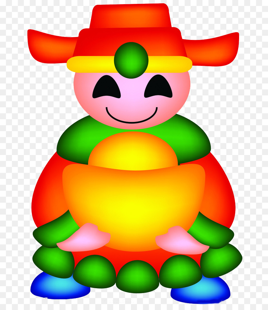 Personagem De Desenho Animado Colorido，Sorrindo PNG