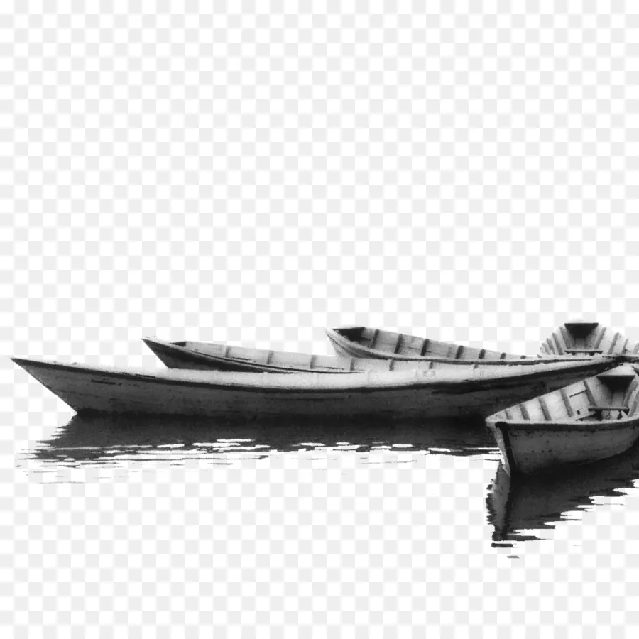 Preto E Branco，Barco PNG