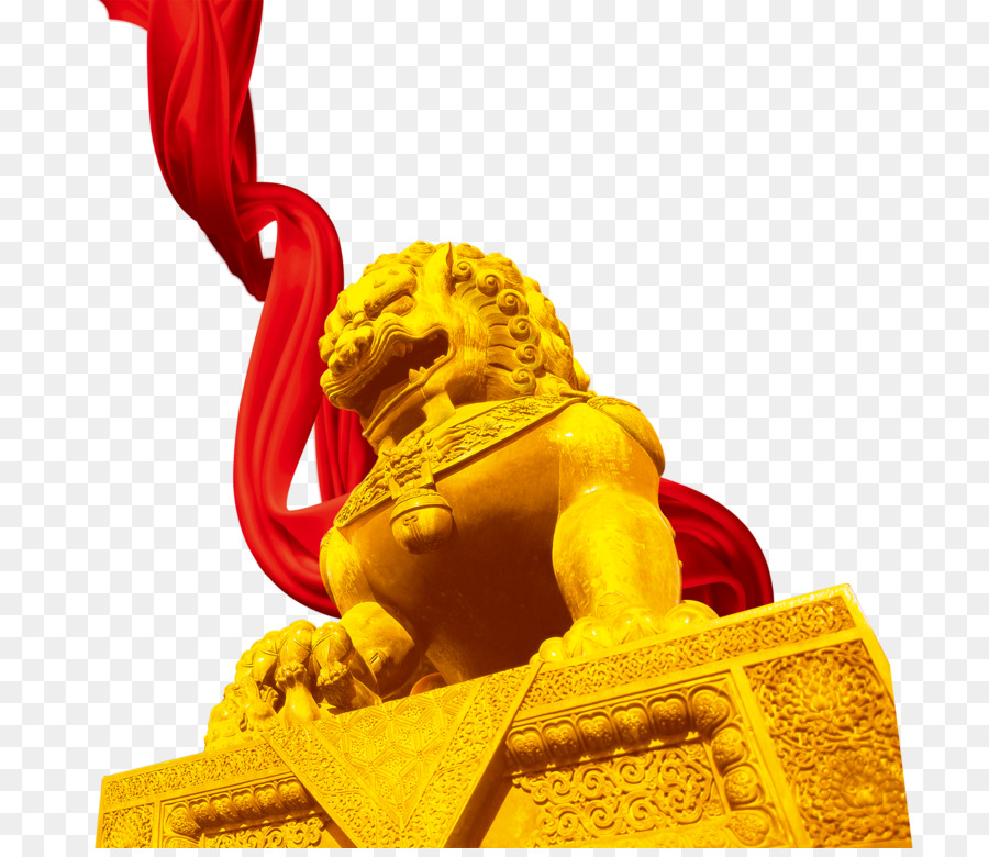 Estátua Do Leão Dourado，Leão PNG