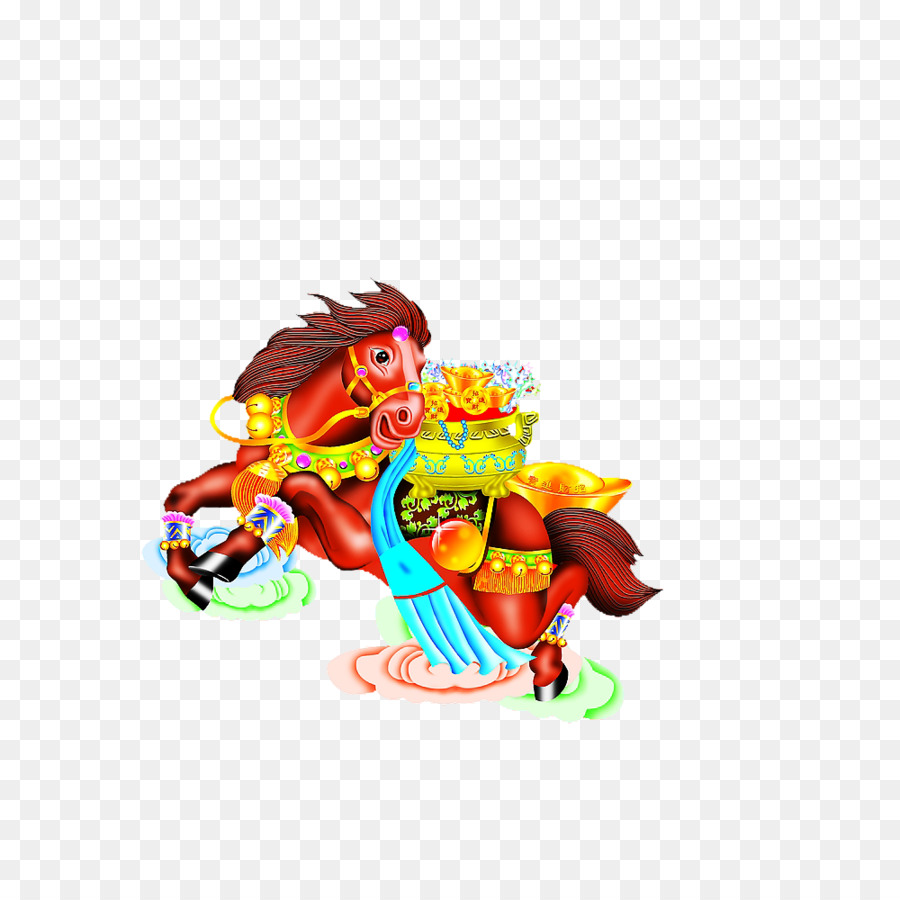 Cavalo，Ano Novo Chinês PNG