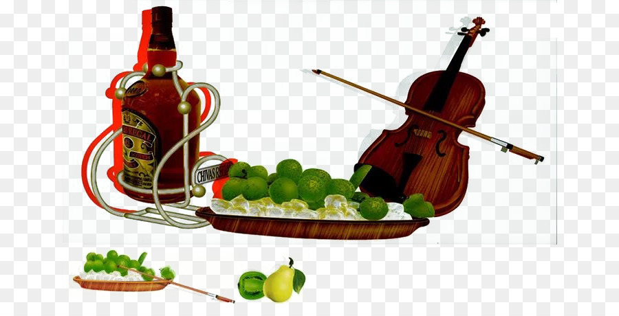 Violino E Garrafa，Lima PNG