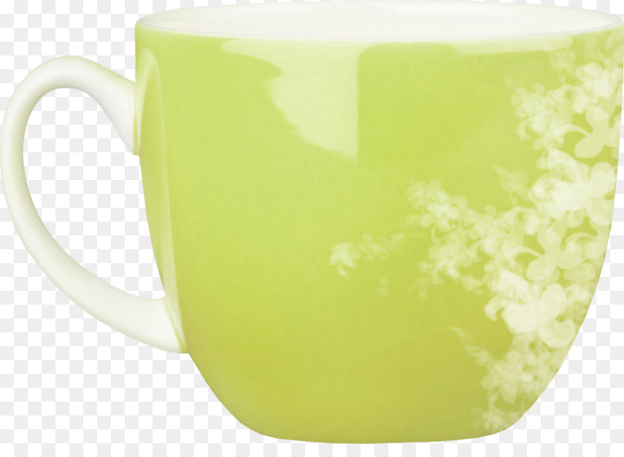 Caneca Verde，Xícara PNG