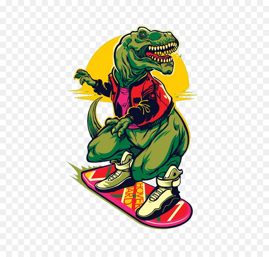 Dinossauro，Skate PNG