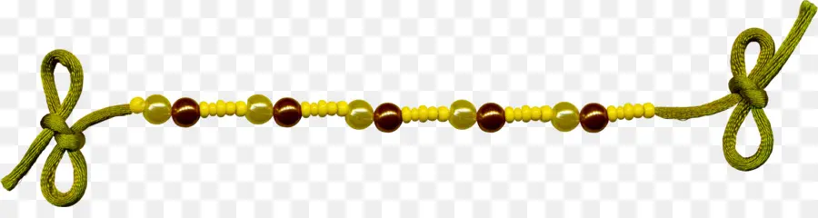 Pulseira De Miçangas，Amarelo PNG