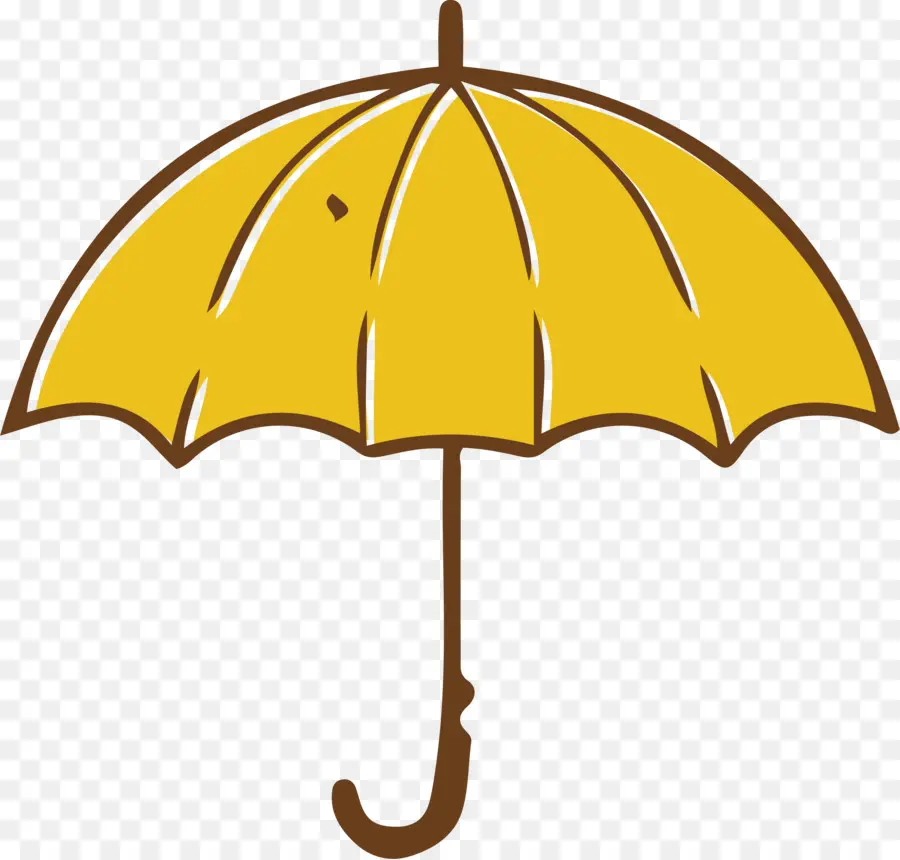 Guarda Chuva，Amarelo PNG