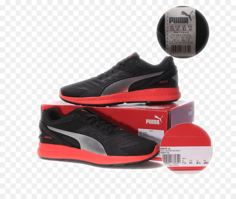 Puma Calçados，Preto PNG