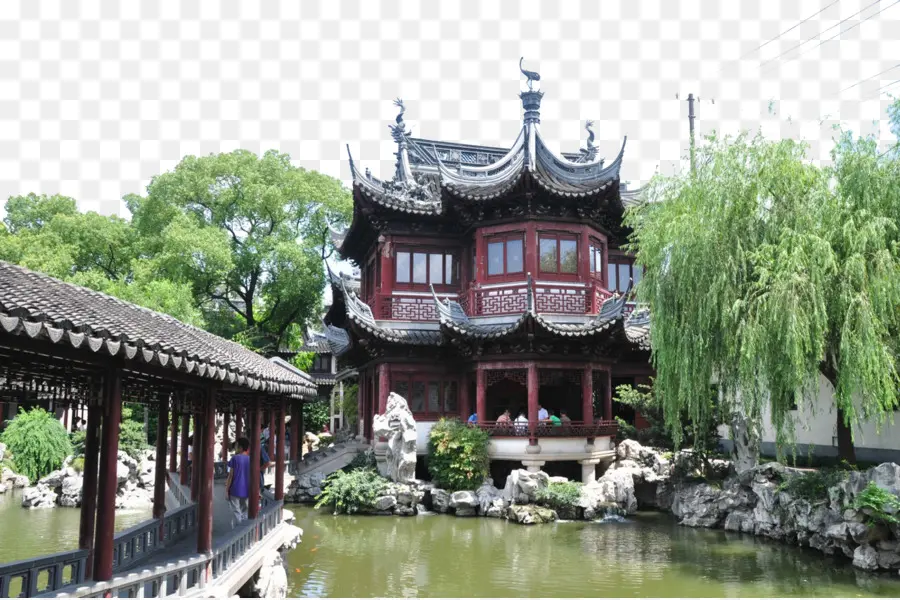 Jardim Yu，Cidade De Deus Templo De Xangai PNG