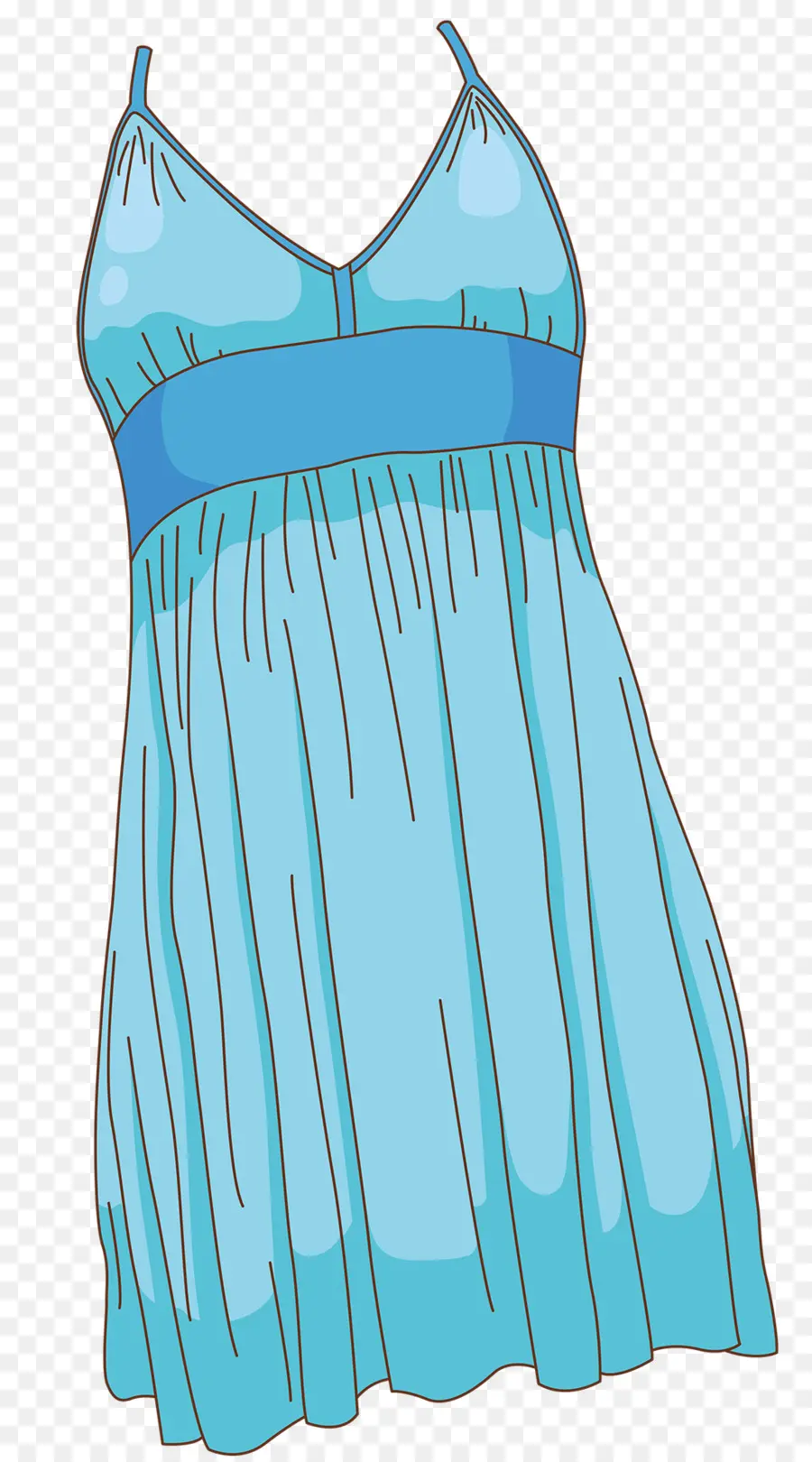 Vestido Azul，Vestir PNG