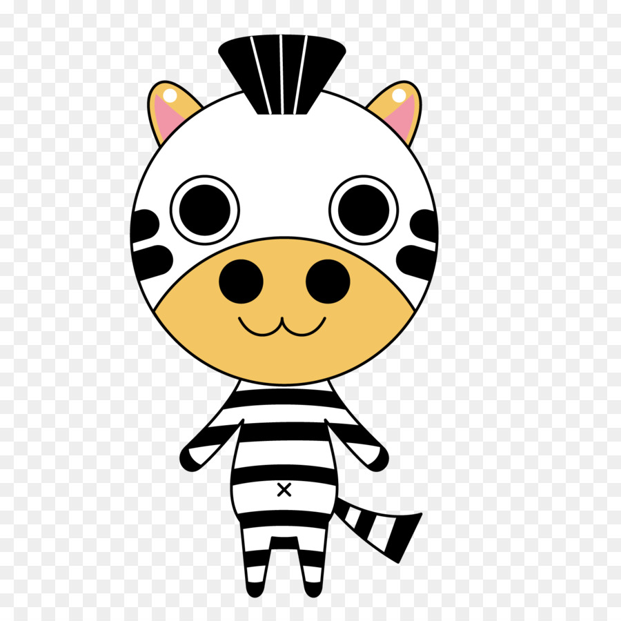 Zebra De Desenho Animado，Animal PNG