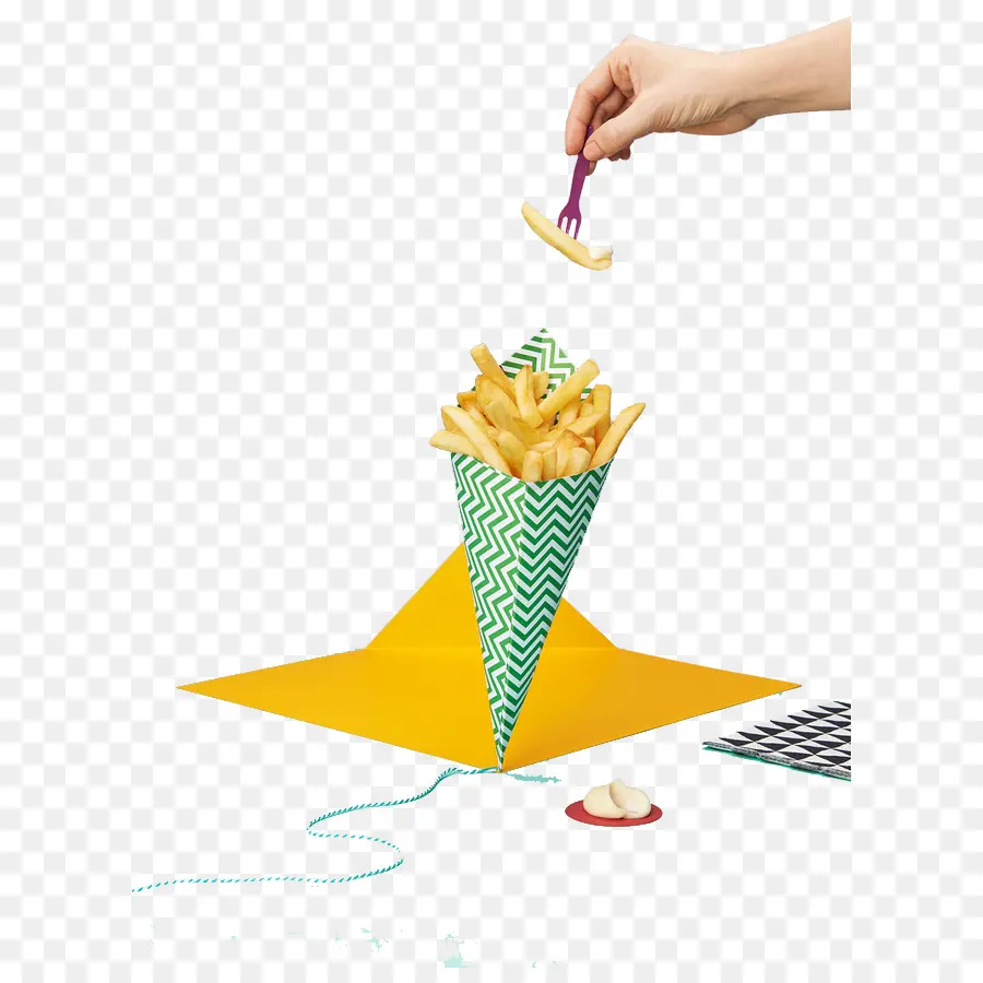 Batatas Fritas，Cone PNG