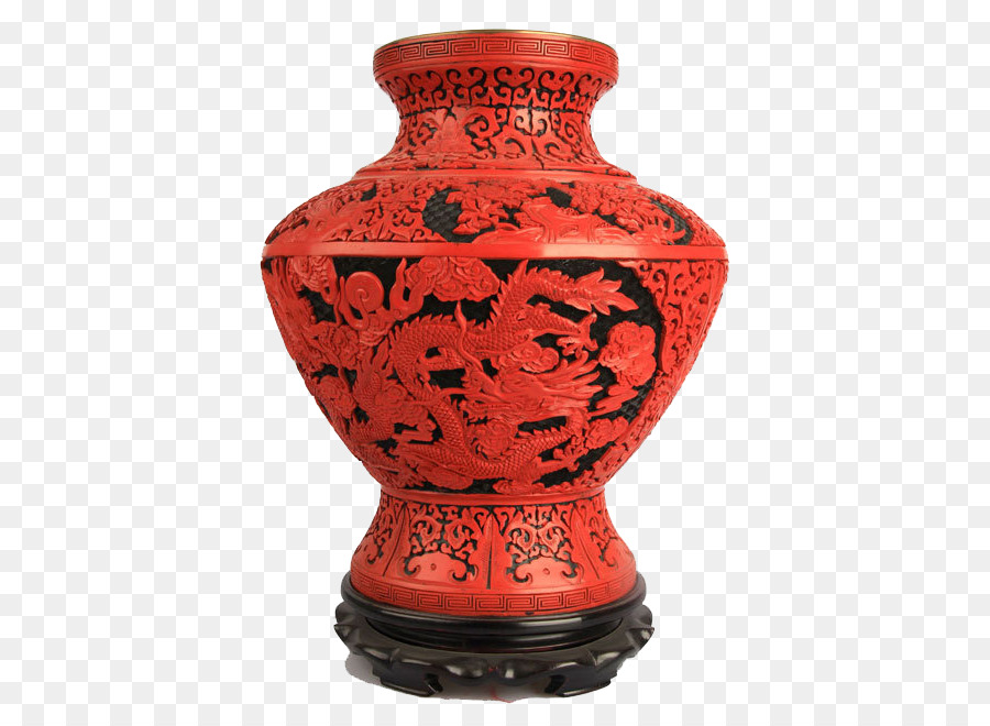 Vaso Vermelho，Ornamentado PNG