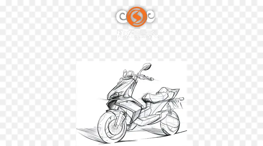 Esboço De Scooter，Moto PNG