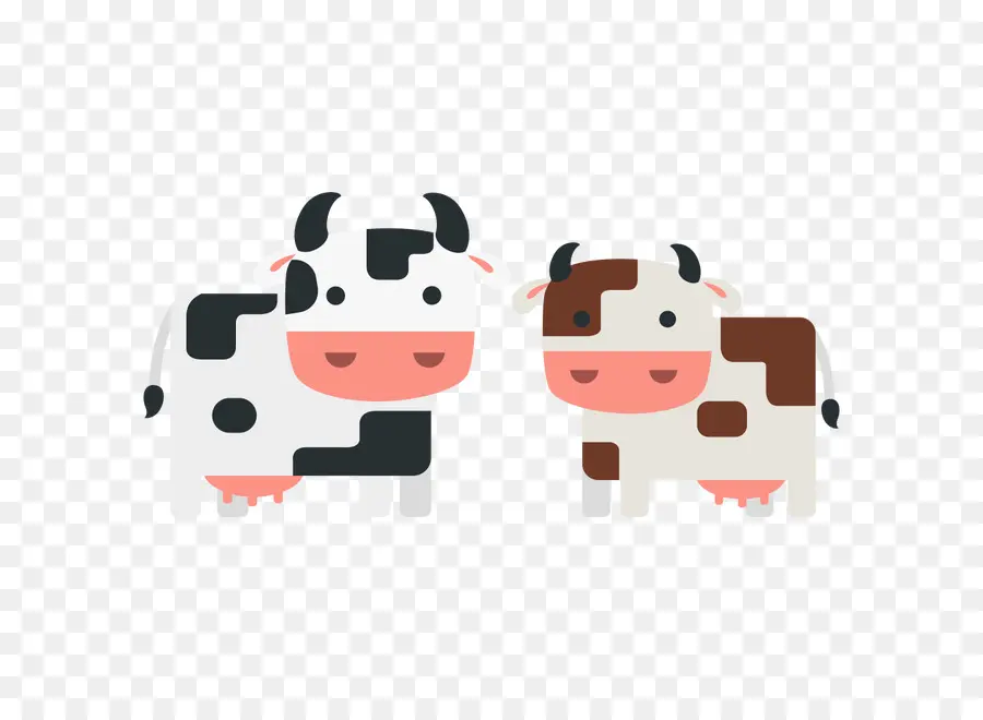 Vacas De Desenho Animado，Bonitinho PNG