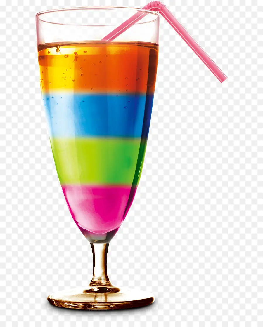 Bebida Colorida，Canudo PNG