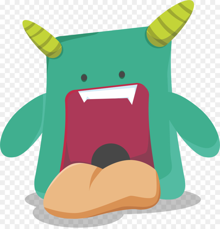 Monstro De Desenho Animado，Chifres PNG