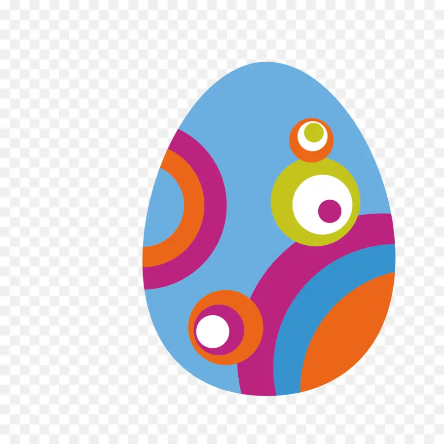 Ovo Colorido，Páscoa PNG