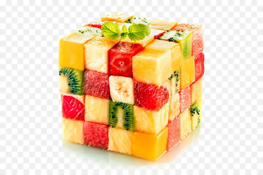 Cubo De Frutas，Colorido PNG